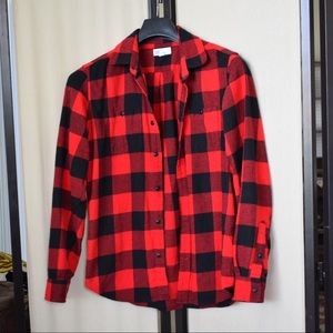 Men’s GAP Long Sleeve Flannel Black/Red